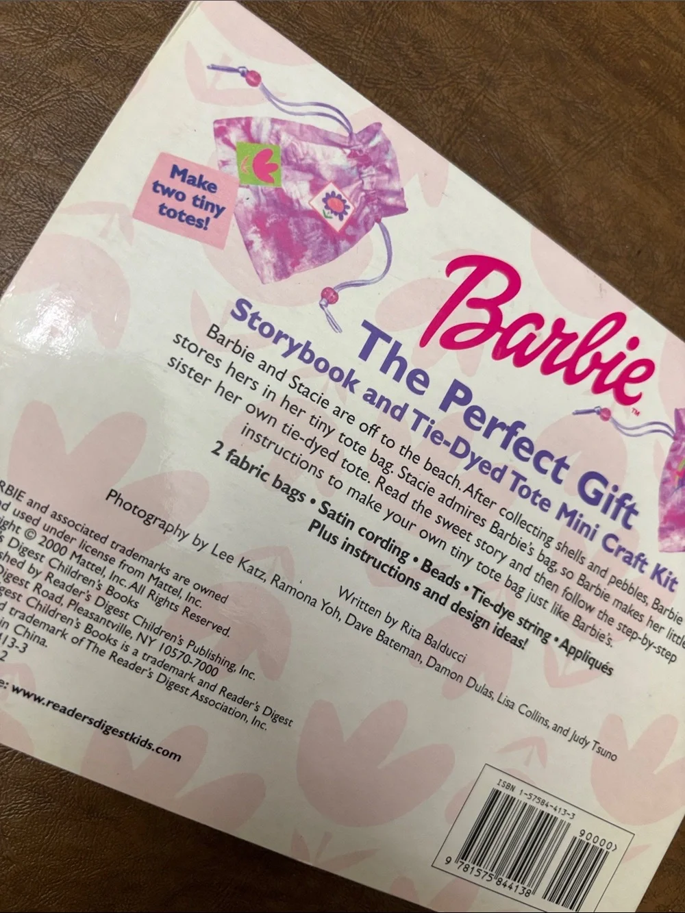 Barbie Tie-Dyed Tote Mini Craft Kit - Pink & Green Accents